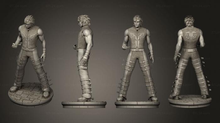 Military figurines (tekken hwoarang statue, STKW_13509) 3D models for cnc