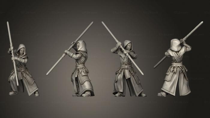 Military figurines (Temple Guard 03, STKW_13529) 3D models for cnc