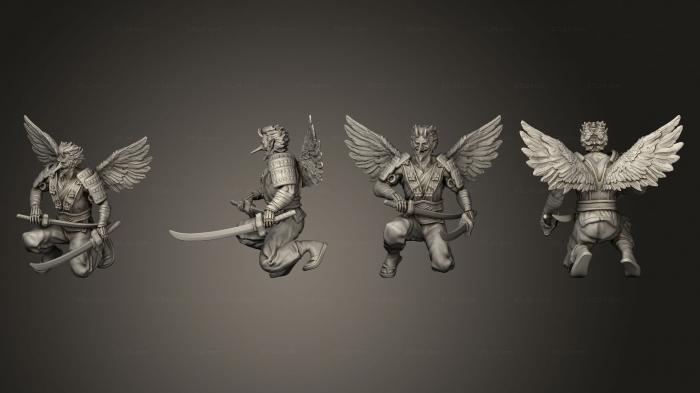 Military figurines (Tengu Swords, STKW_13534) 3D models for cnc