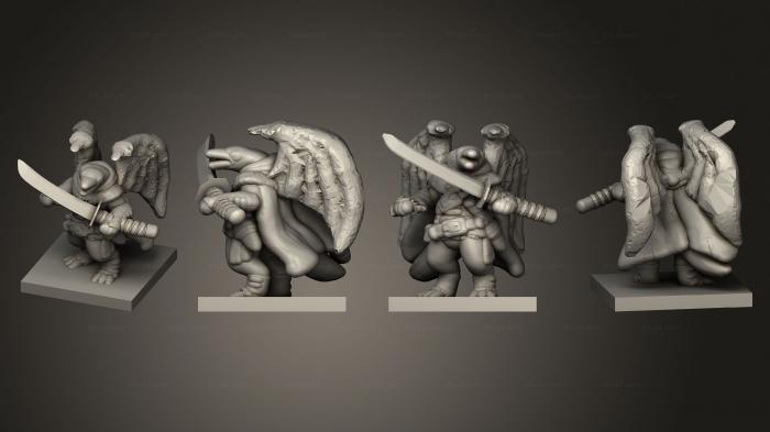 Military figurines (Tenku Bird Warrior 005, STKW_13542) 3D models for cnc