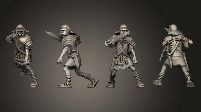 Military figurines (TESTUDO LEGGIONAIRE 1, STKW_13545) 3D models for cnc