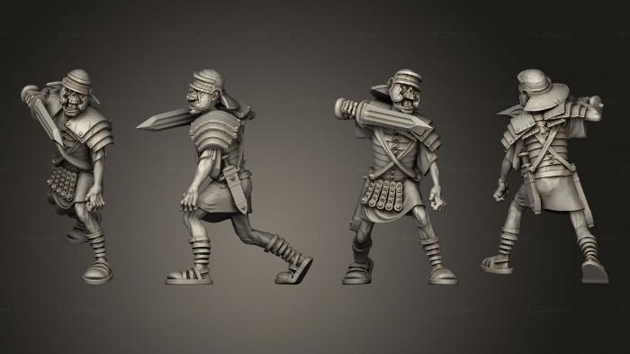Military figurines (TESTUDO LEGGIONAIRE 2, STKW_13546) 3D models for cnc