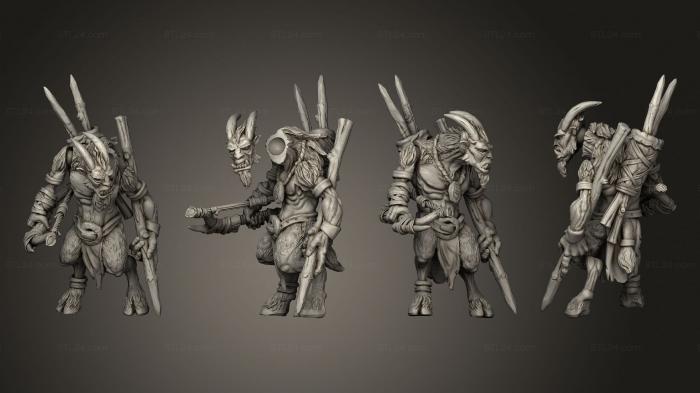 Military figurines (The Astabryds astador arquero arco 11, STKW_13591) 3D models for cnc