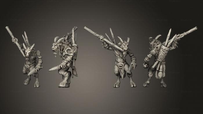 Military figurines (The Astabryds astador arquero arco 13, STKW_13593) 3D models for cnc