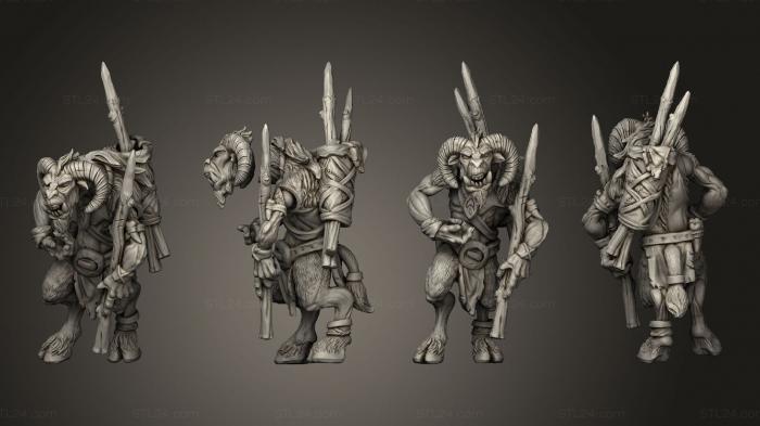 Military figurines (The Astabryds astador arquero arco 15, STKW_13595) 3D models for cnc