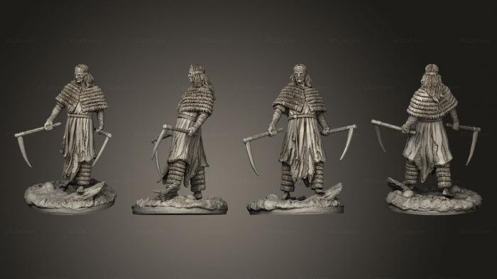 Military figurines (the irredeemed warrior 01, STKW_13640) 3D models for cnc