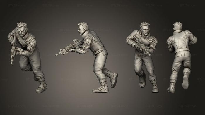 Military figurines (The Winter Soldier Agent Snow Comrade pose 1, STKW_13675) 3D models for cnc
