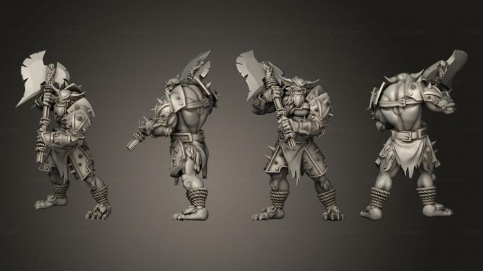 Military figurines (Throwback Bugbears 3, STKW_13704) 3D models for cnc