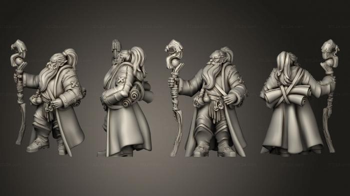 Military figurines (Throwback Hero Wizard A, STKW_13717) 3D models for cnc