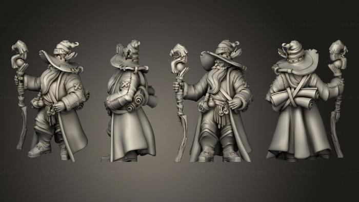Military figurines (Throwback Hero Wizard B, STKW_13718) 3D models for cnc