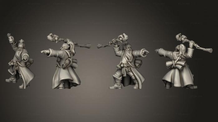 Military figurines (Throwback Hero Wizard C, STKW_13719) 3D models for cnc