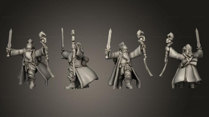 Military figurines (Throwback Hero Wizard E, STKW_13721) 3D models for cnc