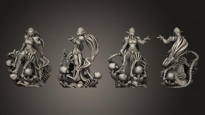 Military figurines (Throwback Necromancer B, STKW_13727) 3D models for cnc