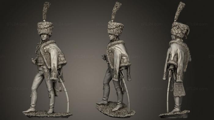 Military figurines (Le Capitaine 1805, STKW_1373) 3D models for cnc