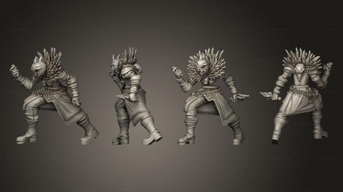 Military figurines (Throwback Sorcerer Demon Hunter A 2, STKW_13734) 3D models for cnc