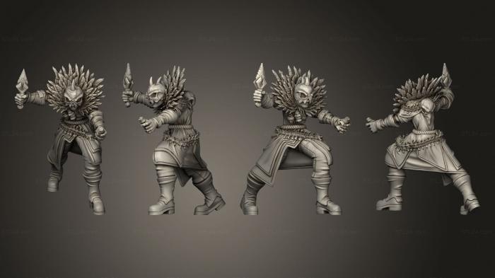 Military figurines (Throwback Sorcerer Demon Hunter B 2, STKW_13736) 3D models for cnc