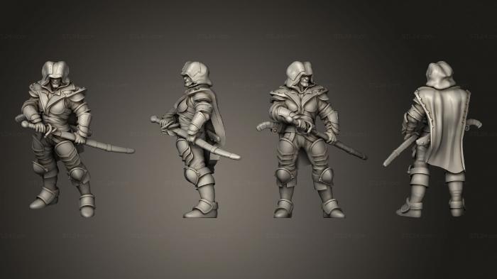 Military figurines (Tiefling Fighter 03, STKW_13758) 3D models for cnc