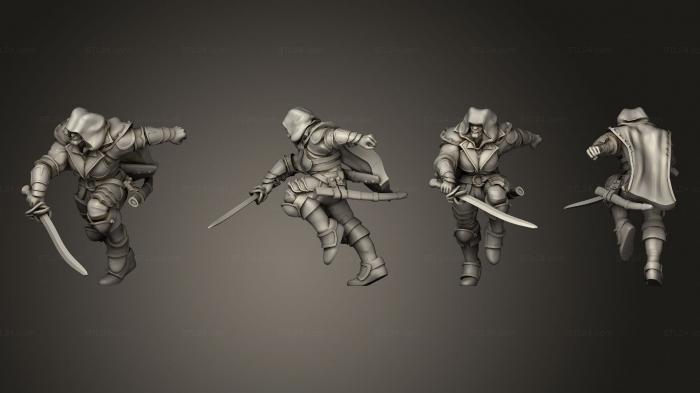 Military figurines (Tiefling Fighter 06, STKW_13761) 3D models for cnc