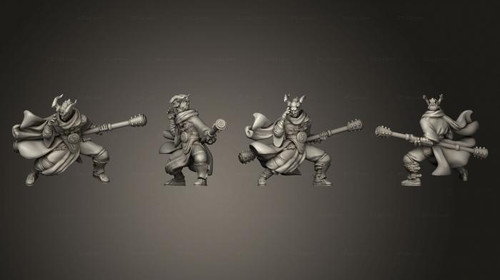 Military figurines (tiefling monk daibo, STKW_13762) 3D models for cnc