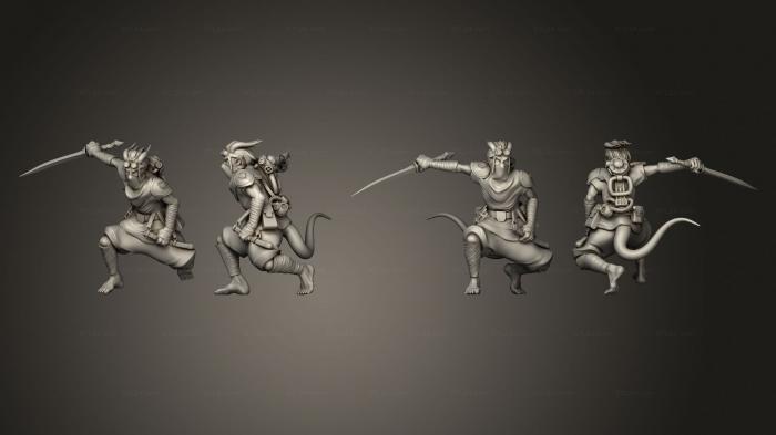 Military figurines (Tiefling Rogue 01, STKW_13763) 3D models for cnc