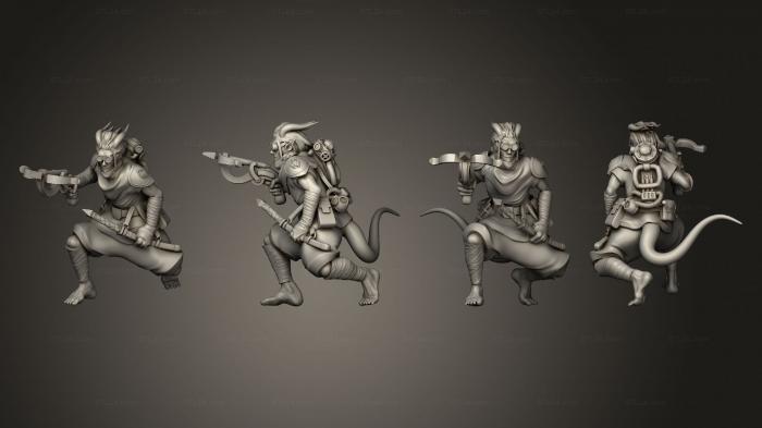 Military figurines (Tiefling Rogue 02, STKW_13764) 3D models for cnc