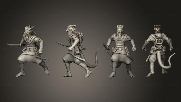 Military figurines (Tiefling Rogue 03, STKW_13765) 3D models for cnc