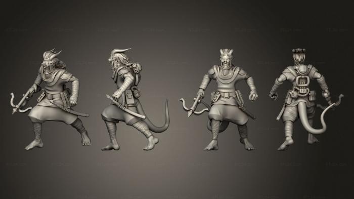 Military figurines (Tiefling Rogue 05, STKW_13767) 3D models for cnc