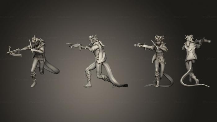 Military figurines (Tiefling Seafarer Crossbow, STKW_13768) 3D models for cnc