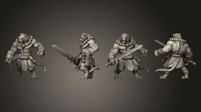 Military figurines (Tiger Monk ver 3, STKW_13773) 3D models for cnc