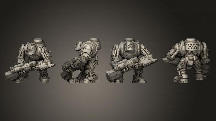 Military figurines (Tinbot Gunner 02, STKW_13779) 3D models for cnc