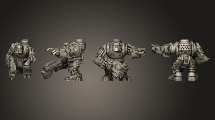 Military figurines (Tinbot Gunner 03, STKW_13780) 3D models for cnc