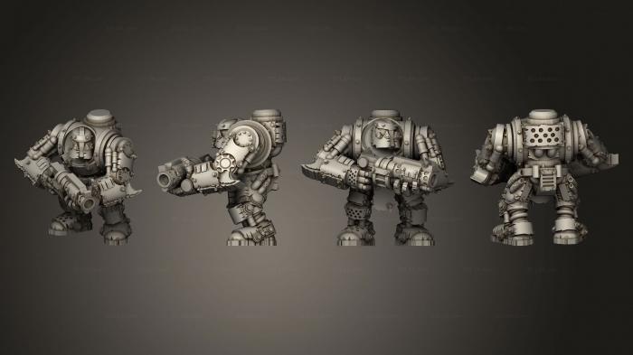 Military figurines (Tinbot Gunner 04, STKW_13781) 3D models for cnc