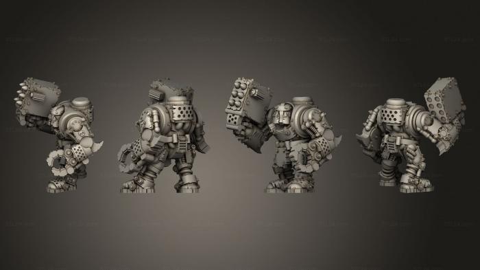 Military figurines (Tinbot Gunner 05, STKW_13782) 3D models for cnc