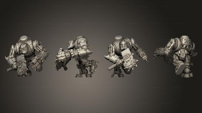 Military figurines (Tinbot Shock Troop 04, STKW_13791) 3D models for cnc