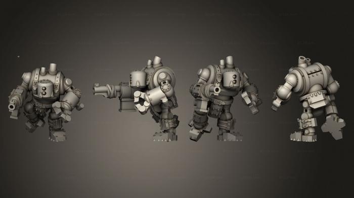 Military figurines (Tinbotz Gunner 01, STKW_13803) 3D models for cnc