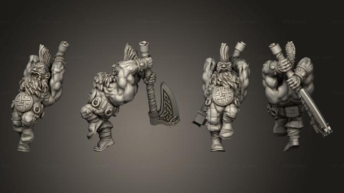 Military figurines (Titan Forge Dwarves Iro Kez, STKW_13810) 3D models for cnc