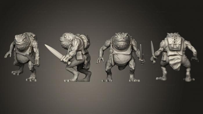 Military figurines (Toad Folk Dagger, STKW_13822) 3D models for cnc