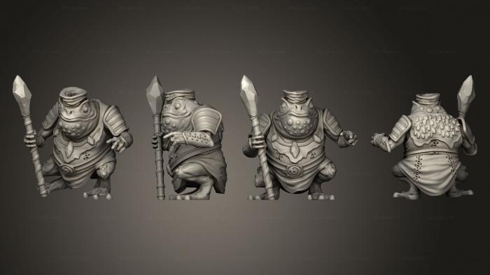 Military figurines (Toad Folk Shaman, STKW_13824) 3D models for cnc