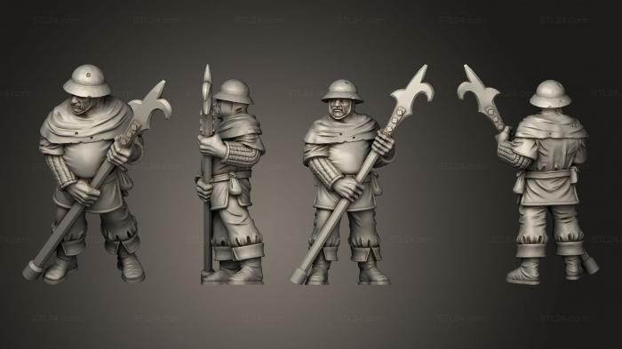 Military figurines (Town guards 02, STKW_13839) 3D models for cnc