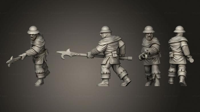 Military figurines (Town guards 03, STKW_13840) 3D models for cnc