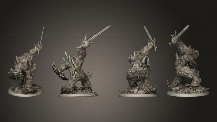Military figurines (Treasure Golem Hollow, STKW_13851) 3D models for cnc