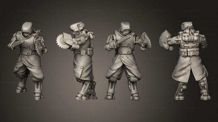 Military figurines (Trencher Medical Servitor, STKW_13853) 3D models for cnc