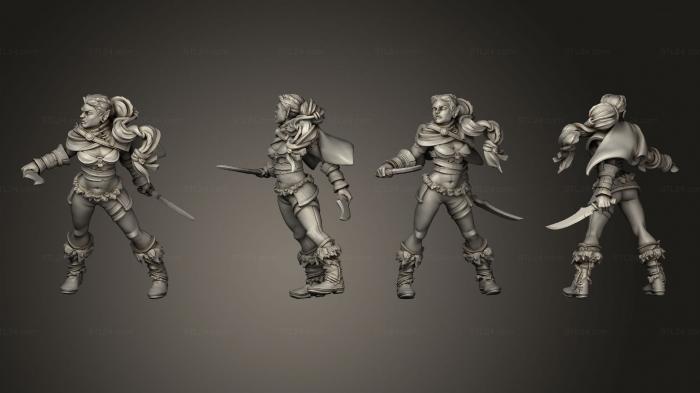 Military figurines (Tribal Gara, STKW_13860) 3D models for cnc