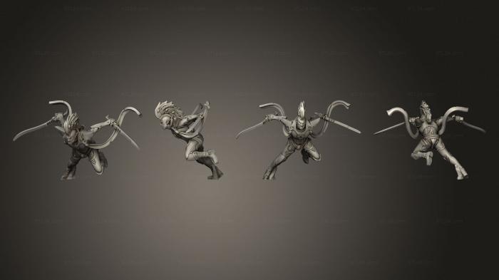 Military figurines (Trickster Slashers 01, STKW_13873) 3D models for cnc