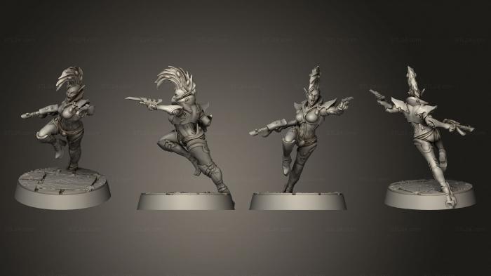 Military figurines (Trickster Slashers 02, STKW_13874) 3D models for cnc