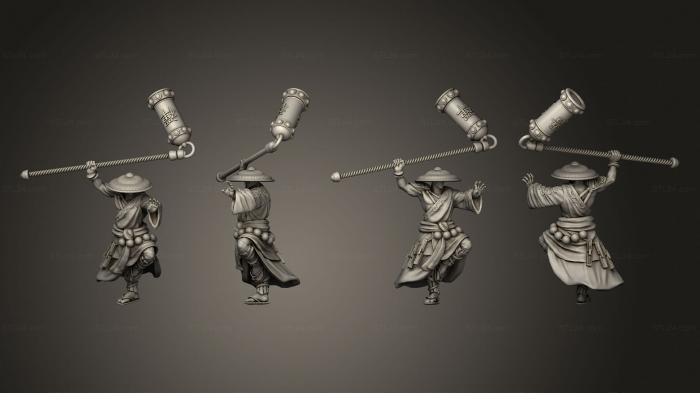 Military figurines (Tripitaka Attacking 2, STKW_13883) 3D models for cnc