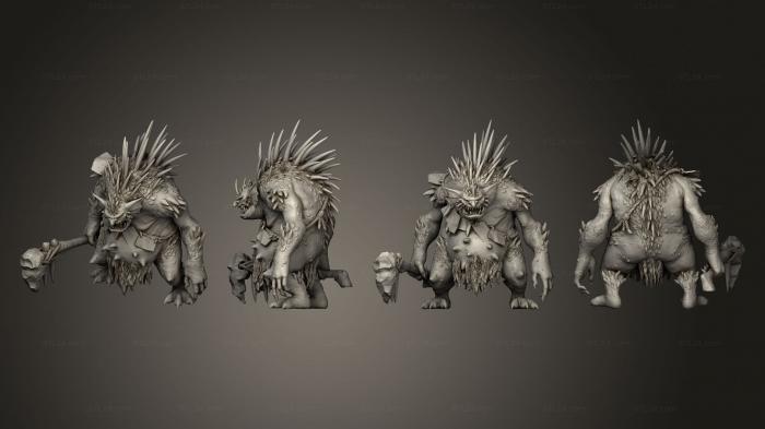 Military figurines (troles de rio rivers trolls orcos, STKW_13901) 3D models for cnc