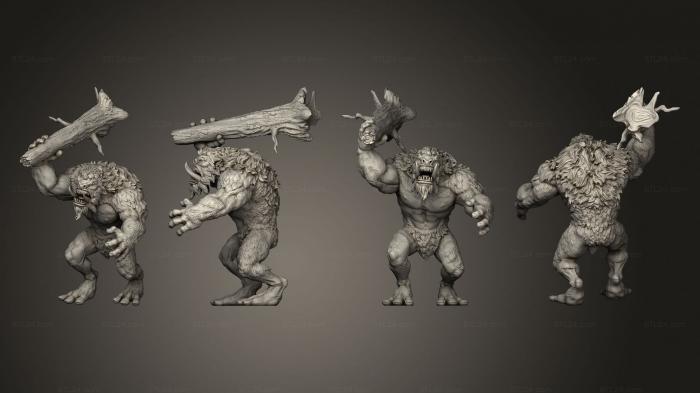 Military figurines (Troll Attacking Large, STKW_13905) 3D models for cnc