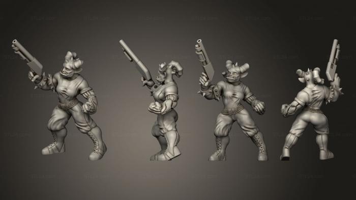 Military figurines (Troll Female Spike Ganger, STKW_13907) 3D models for cnc