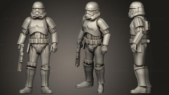 Military figurines (Livery trooper, STKW_1391) 3D models for cnc